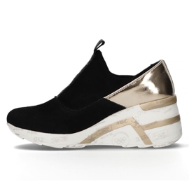 Baskets en cuir Filippo DP3652/22 Bk noir doré 1