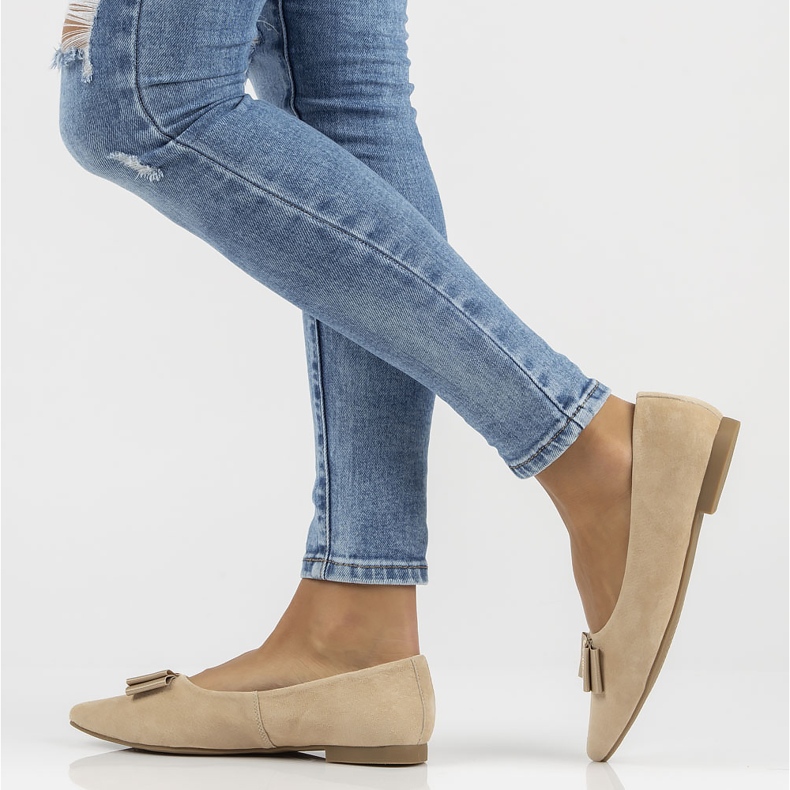 Chaussures en cuir Filippo DP3683/22 Soyez beige 1
