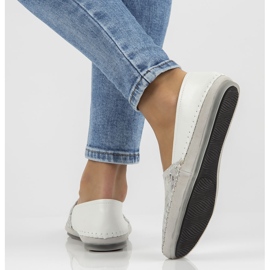 Chaussures en cuir Filippo DP031 / 22 Wh Bl blanc bleu 2