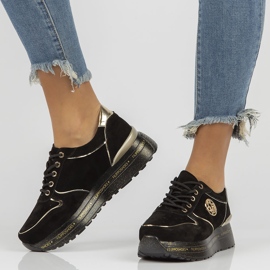 Baskets en cuir Filippo DP3558/22 Bk noir le noir d'or 7