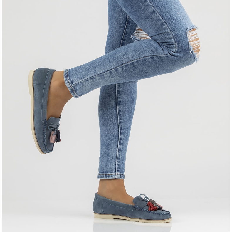 Mocassins en cuir Filippo DP3512/22 Nv bleu marine 2