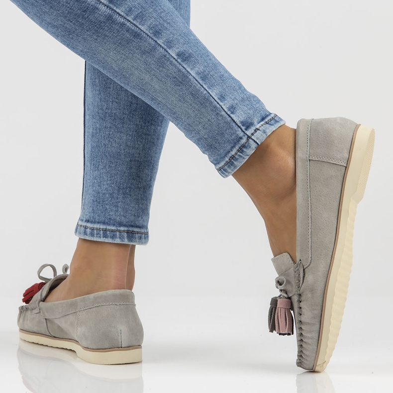 Mocassins en cuir Filippo DP3512 / 22 Gr gris 1 Mocassins en cuir Filippo DP3512 / 22 Gr gris 1