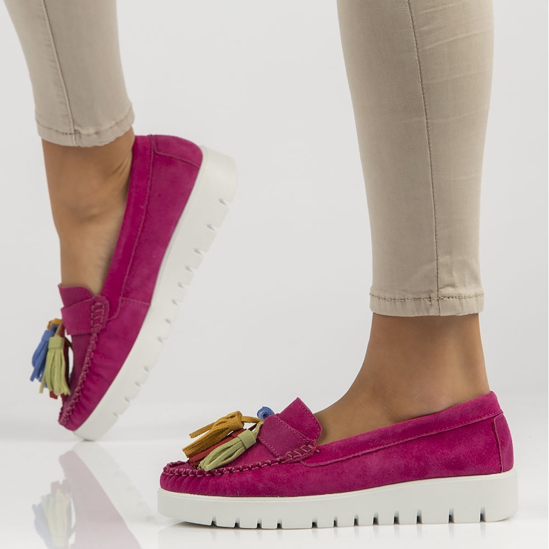 Chaussures en cuir Filippo DP3535/22 Fh rose 1