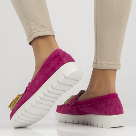 Chaussures en cuir Filippo DP3535/22 Fh rose 2