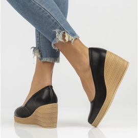 Chaussures en cuir Filippo DP3521 / 22 Bk noir le noir 1
