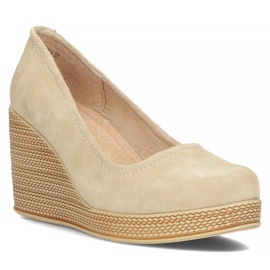 Chaussures en cuir Filippo DP3521/22 Be Su beige 1