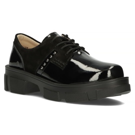 Chaussures en cuir Filippo DP3713 / 22 Bk noir le noir 2