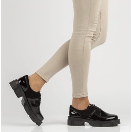 Chaussures en cuir Filippo DP3713 / 22 Bk noir le noir 7