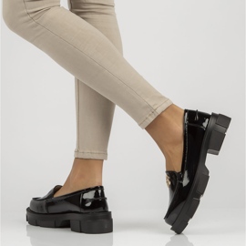 Chaussures en cuir Filippo DP3712 / 22 Bk noir le noir 8