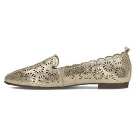 Ballerines en cuir Filippo DP2039/22 Go doré d'or 2