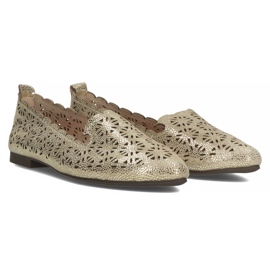 Ballerines en cuir Filippo DP2039/22 Go doré d'or 4