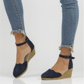 Sandales en cuir Filippo DS1394/22 Nv bleu marine 2 Sandales en cuir Filippo DS1394/22 Nv bleu marine 2