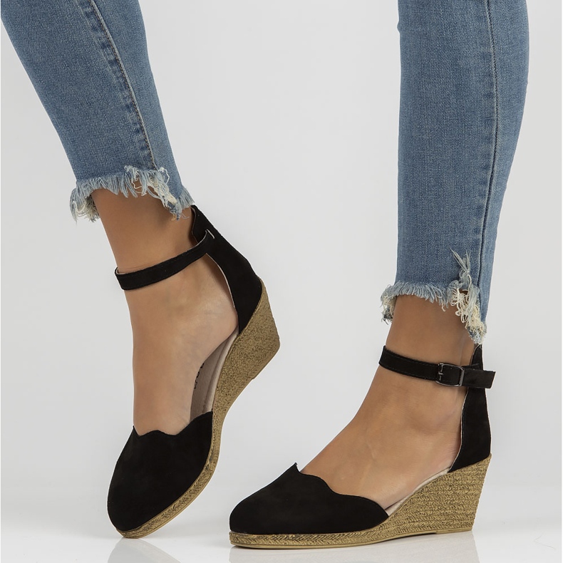 Sandales en cuir Filippo DS1394/22 Bk Noir 1