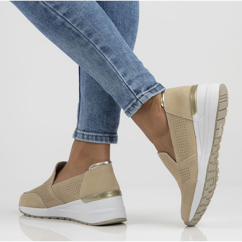 Chaussures en cuir Filippo DP3537/22 Soyez beige 2