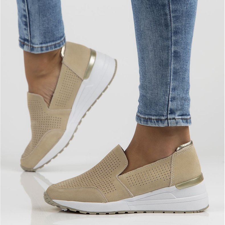 Chaussures en cuir Filippo DP3537/22 Soyez beige 1