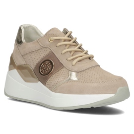 Baskets en cuir Filippo DP3553/22 Be beige 3