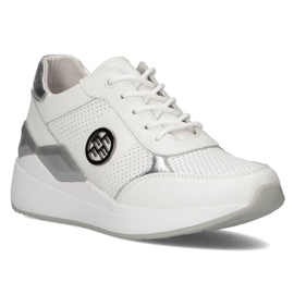 Baskets en cuir Filippo DP3553 / 22 Wh blanc blanche 2