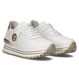 Baskets en cuir Filippo DP3538 / 22 Wh blanc blanche 3