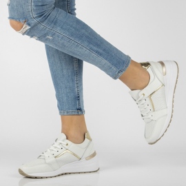 Baskets en cuir Filippo DP2003 / 22 Wh blanc 1