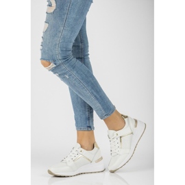 Baskets en cuir Filippo DP2003 / 22 Wh blanc blanche 2