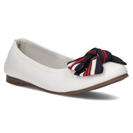 Ballerines en cuir Filippo DP3634 / 22 Wh blanc blanche 1