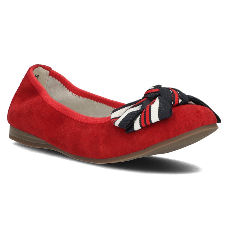 Ballerines en cuir Filippo DP3634/22 Rd rouge 1