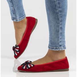 Ballerines en cuir Filippo DP3634/22 Rd rouge 6