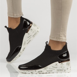 Chaussures en cuir Filippo DP3551 / 22 Bk noir 1