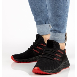 Baskets Filippo MTN1480/22 Bk Rd noir le noir rouge 1