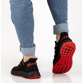 Baskets Filippo MTN1480/22 Bk Rd noir le noir rouge 2