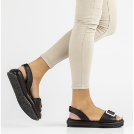Sandales en cuir Filippo DS3902/22 Bk noir le noir 8
