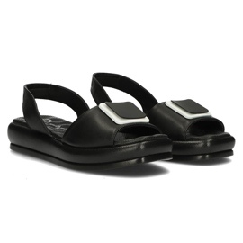 Sandales en cuir Filippo DS3902/22 Bk noir le noir 5