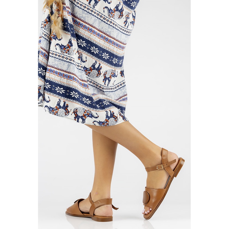 Sandales en cuir Filippo DS3900 / 22 Br marron brun 1