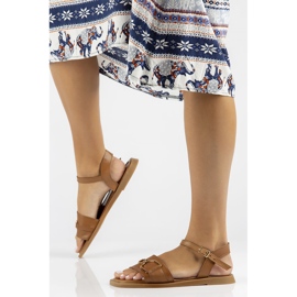 Sandales en cuir Filippo DS3901/22 Br marron brun 1