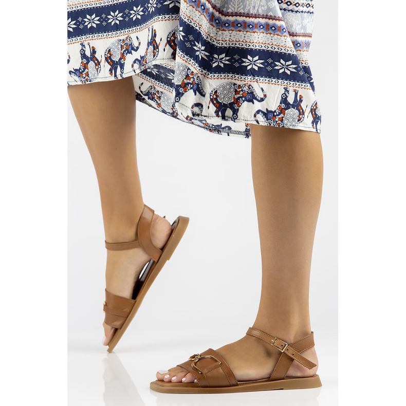 Sandales en cuir Filippo DS3901/22 Br marron brun 1