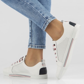 Chaussures en cuir Filippo DP008 / 22 Wh blanc 1