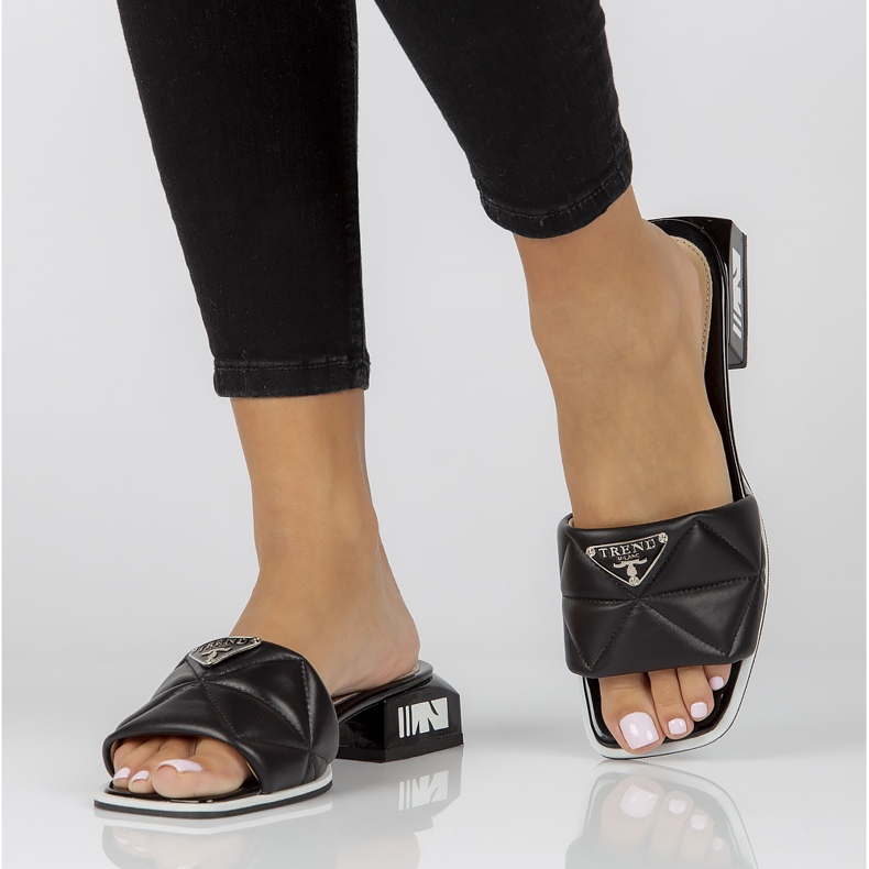 Chaussons en cuir Filippo DK3905 / 22 Bk noir le noir 1