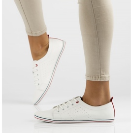 Chaussures en cuir Filippo DP073 / 22 Wh blanc blanche 1