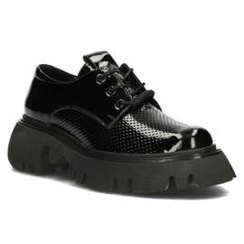 Chaussures en cuir Filippo DP3909 / 22 Bk noir 1