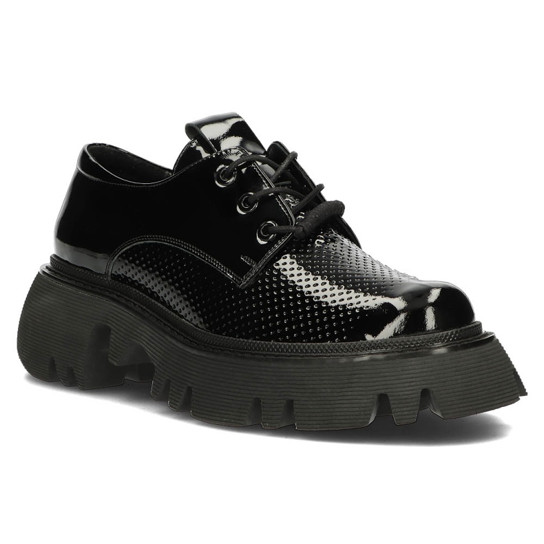 Chaussures en cuir Filippo DP3909 / 22 Bk noir le noir 1