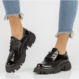 Chaussures en cuir Filippo DP3909 / 22 Bk noir le noir 5