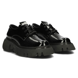 Chaussures en cuir Filippo DP3909 / 22 Bk noir le noir 2