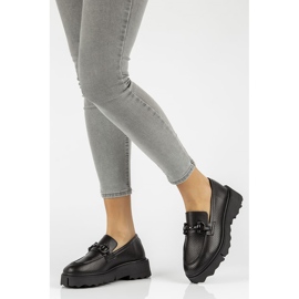 Chaussures en cuir Filippo DP3910 / 22 Bk noir le noir 5