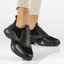 Chaussures en cuir Filippo DP3911 / 22 Bk noir 1