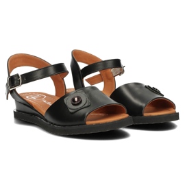 Sandales en cuir Filippo DS3913/22 Bk noir le noir 5
