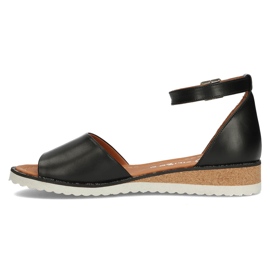 Sandales en cuir Filippo DS3914/22 Bk noir le noir 3