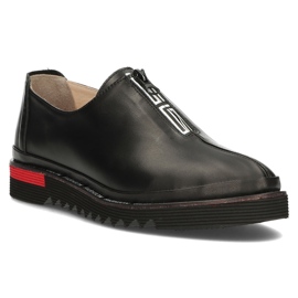 Chaussures en cuir Filippo DP3916 / 22 Bk noir le noir 3