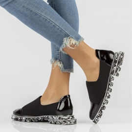 Chaussures en cuir Filippo DP3920 / 2022 Bk noir le noir 7