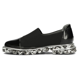 Chaussures en cuir Filippo DP3920 / 2022 Bk noir le noir 3