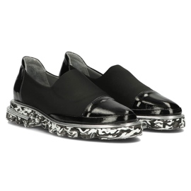Chaussures en cuir Filippo DP3920 / 2022 Bk noir le noir 4